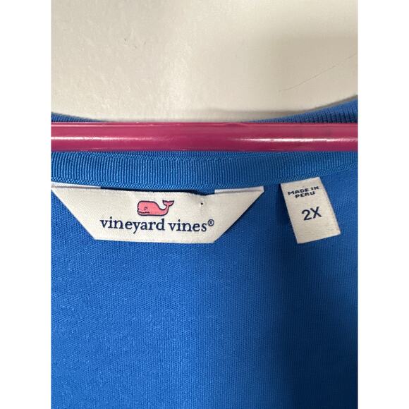 Vineyard Vines Striped Simple Tank Dress Tide Blue Stripe Womens Size 2X - Picture 6 of 7